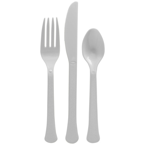 Elegani Disposable Plastic Flatware Set for 50 Guests Wayfair